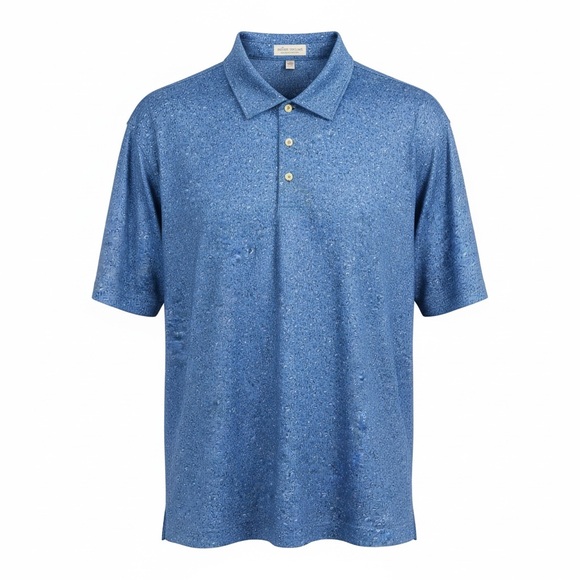 Peter Millar Other - Peter Millar Men's Patterned Blue Polo (Football print)